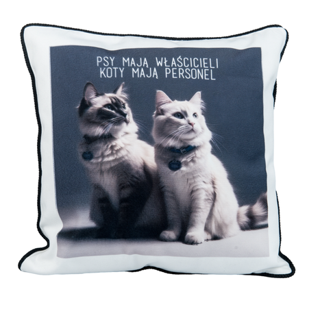 Pillowcase 40x40 white with black border (set of 10 pieces)