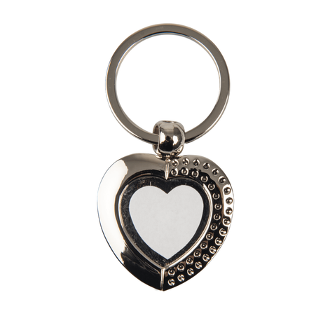 Sublimation metal key ring - heart