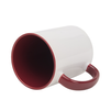 Combo white mug - handle and inside chestnut carton 36 pcs.