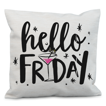 Poszewka 40x40 lniana z zamkiem - jasny beż