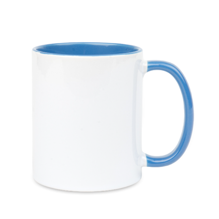 Combo white mug - handle and inside blue Cambridge carton 36 pcs.
