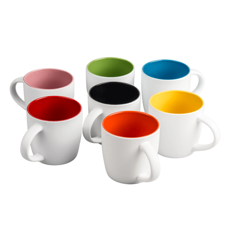 Boston mug for engraving white matte - inner black carton 36 pcs.