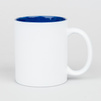 Mug for engraving matte white - Cambridge blue inside