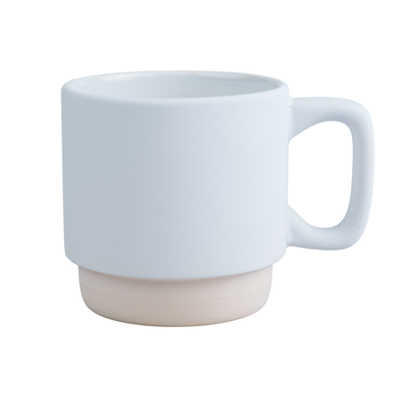 290 ml frosted cup with bamboo saucer kpl 2 pcs