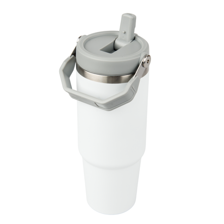 Trip 900 ml steel mug engraved/UV - white