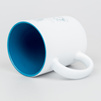 Engraving mug white matte - light blue inside