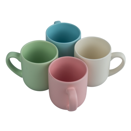 Coffee mug 290 ml matte light color blue