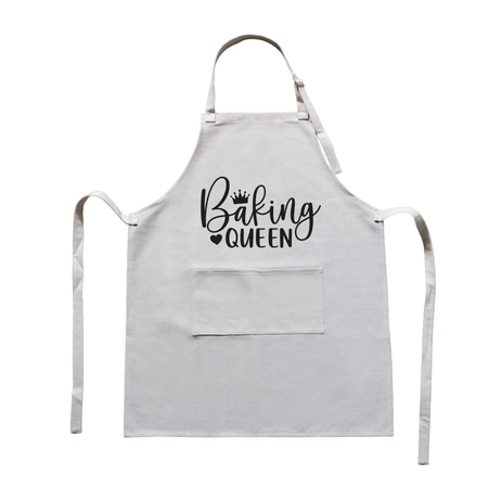 Linen apron with sublimation pocket