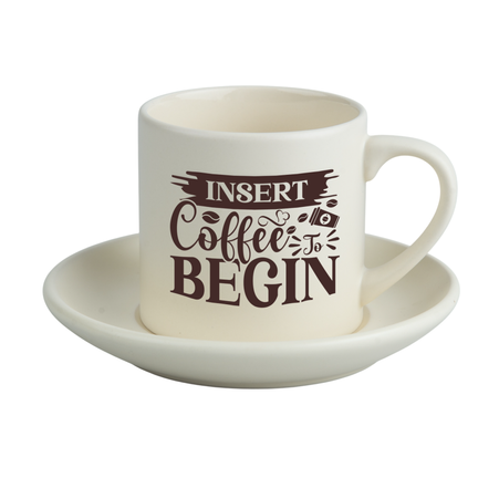 170 ml cup with saucer frosted cream color (set of 6 pcs).)