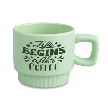 Mug 300 ml Fedra light color green carton 36 pcs.