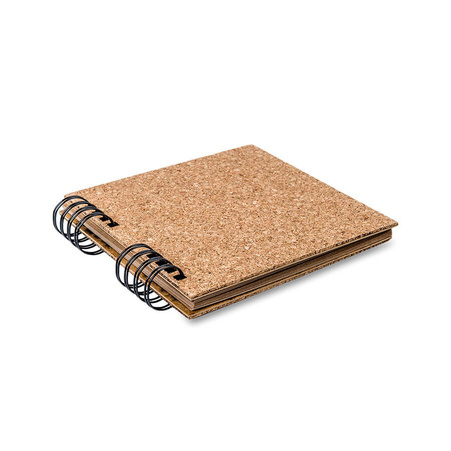 Album do zdjeć na spirali duży 20,2x20,2cm + ozdobne naklejki słowa/trójkąty  (4 szt.)