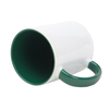 Combo white mug - handle and inside green carton 36 pcs.