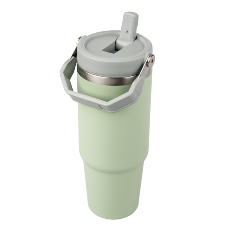 Kubek stalowy Trip 900 ml grawer/UV - jasnozielony