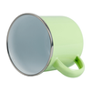 Steel mug - enameled 300 ml, light green carton 48 pcs.