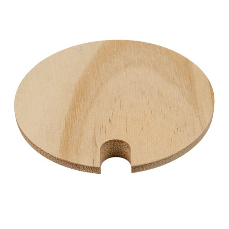 Lid of bamboo wood (with opening ) for mug - sublimation (set of 10 pieces)