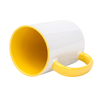 White mug 440 ml Combo - handle and inner yellow carton 36 pcs.