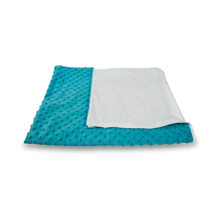 Blue minky blanket 50/75