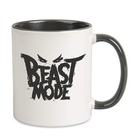 Kubek biały Combo - uchwyt i środek grafitowy - półpaleta 432 szt