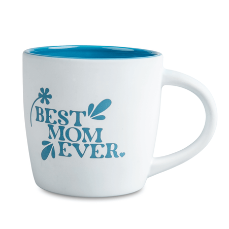 Boston mug for engraving white matte - light blue inside