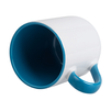 Coffee mug 330 ml Combo - handle and inside light blue carton 36 pcs.