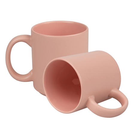 Kubek 330 ml Lento różowy matowy karton 36 szt.