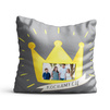 Photo soft pillowcase - pattern Daddy King of the house
