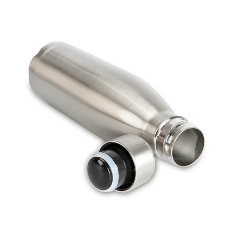 Steel Bowling Bottle 500ml silver set of 5 pcs.