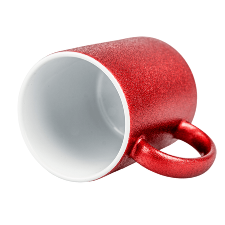 Glitter mug red carton 36 pcs.