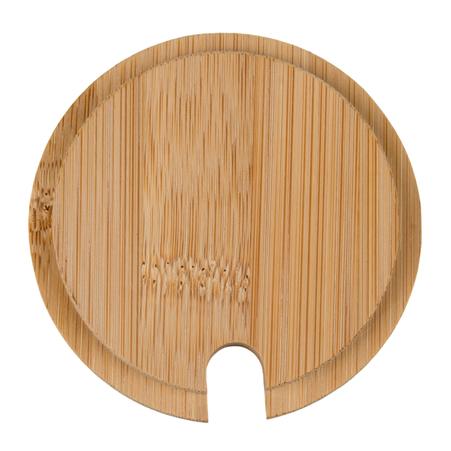 Lid of bamboo wood (with opening ) for mug - sublimation (set of 10 pieces)