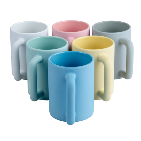 Kubek 440 ml matowy Leo szary karton 36 szt.