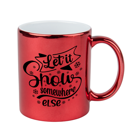 Mug metallic red - shiny