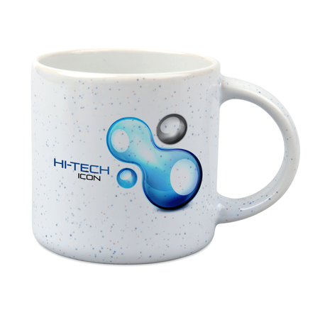 White 330 ml spotted mug