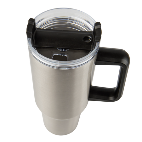 Travel steel mug 1200 ml - silver set of 5 pcs.