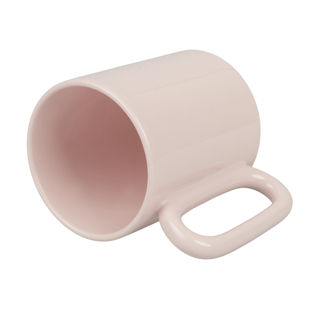 Mug light color ear oval pink carton 36 pcs.