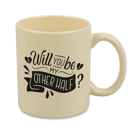 Mug 330ml light color - yellow carton 36 pcs.