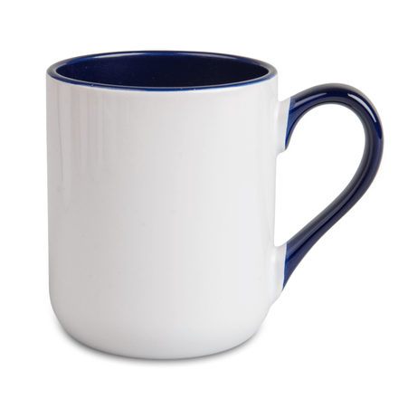 Coffee mug 330 ml combo - handle and inside navy blue