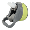 Aluminum Bottle 500 ml Active white with green stripe and mouthpiece set of 5 pcs.