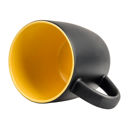 Boston mug for engraving matte black - inner yellow carton 36 pcs.