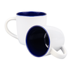 Boston mug for sublimation white - inside navy blue