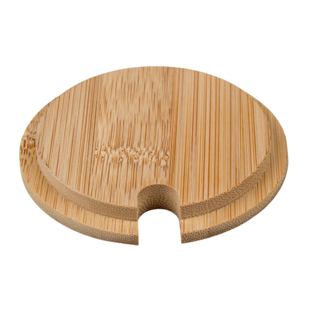 Lid of bamboo wood (with opening ) for mug - sublimation (set of 10 pieces)