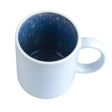 Pavo white mug - inner light blue carton 36 pcs.