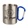 Steel mug 300 ml - blue clasp