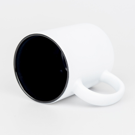 Mug for engraving white matte - inside black