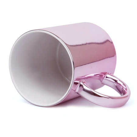 Mug metallic pink - shiny set of 36 pcs.