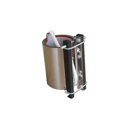 Whitepress 90ml (2.5 oz) glass clamp + metal clamp