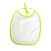 Baby bib - light green piping (set of 5 pcs).)