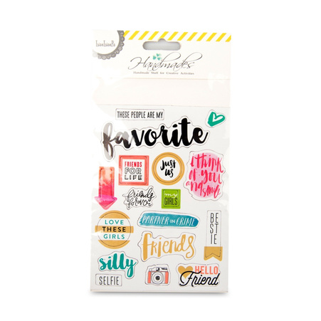 Scrapbook album - decorative stickers (words/characters)