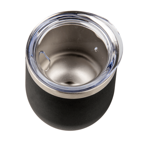 Kubek stalowy do graweru Wine Cup - czarny