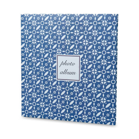 Sewn pocket album 10x15/200 photos - patterns blue