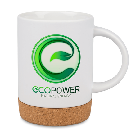 Mug white mat 440 ml - cork bottom carton 36 pcs.